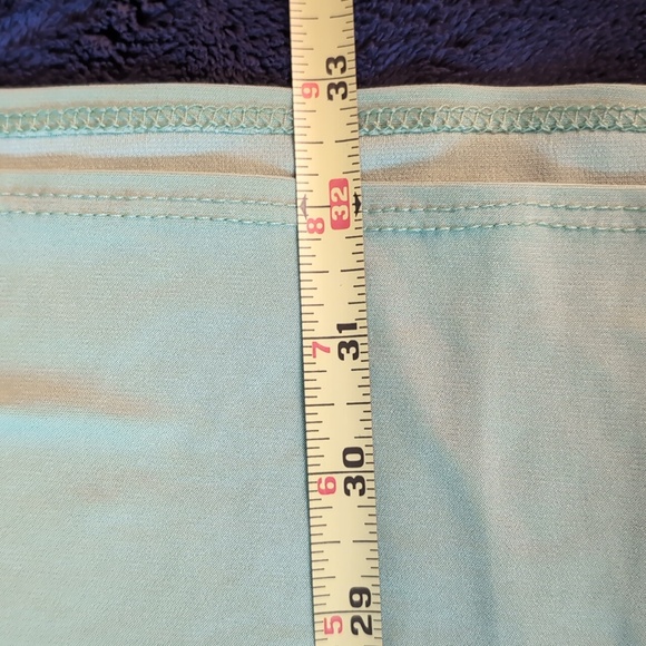 Anthony| Green Shirt Dress With Slit Sleeves Polyester Spandex Blend - Picture 9 of 13